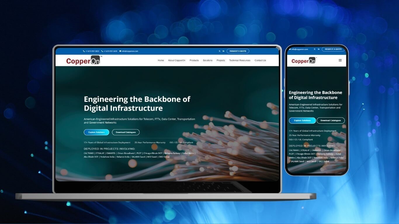 CopperOn - Corporate Website