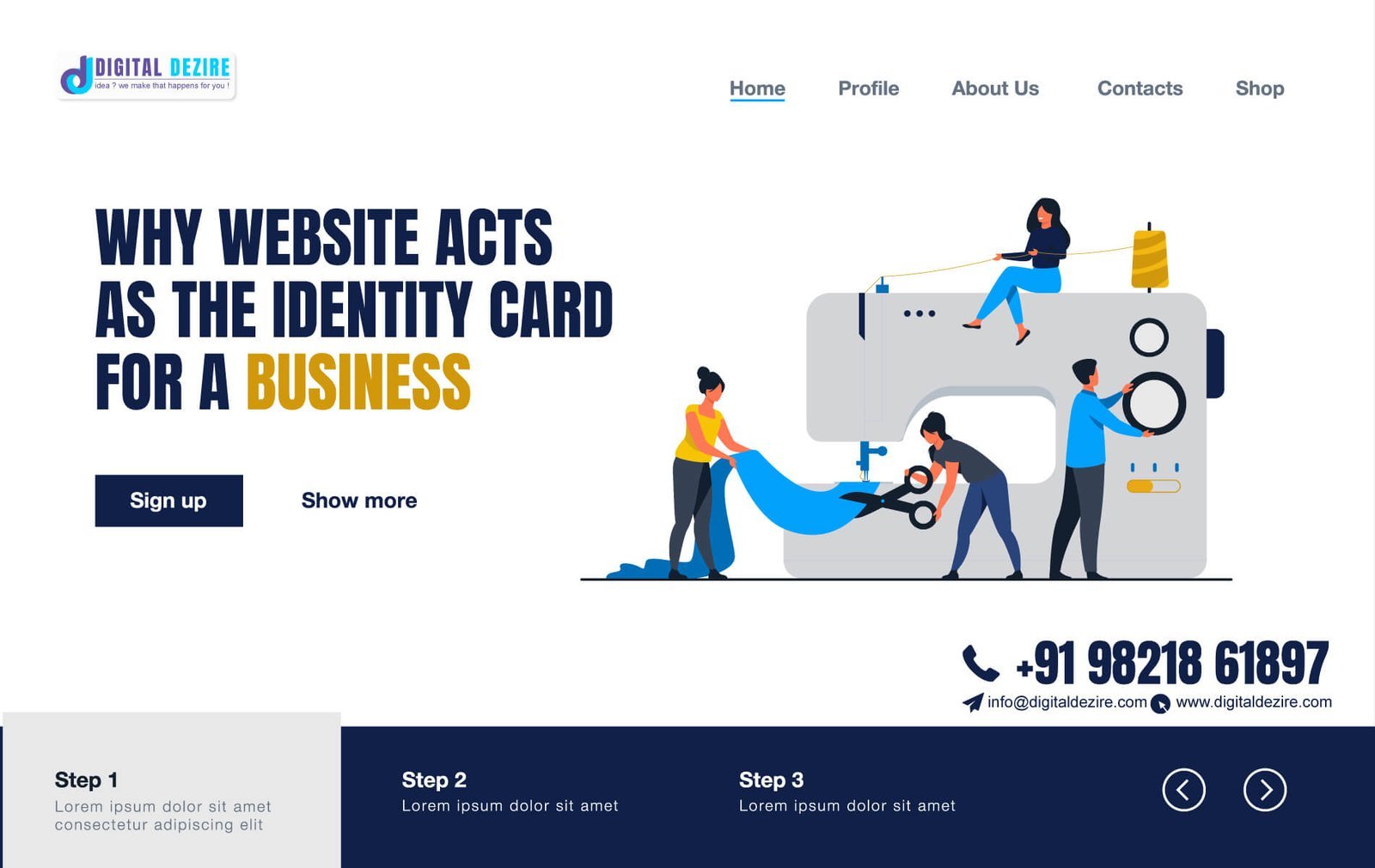 Why website act as an identity card for a business?